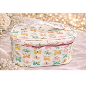 Butterfly Print Cosmetic Bag